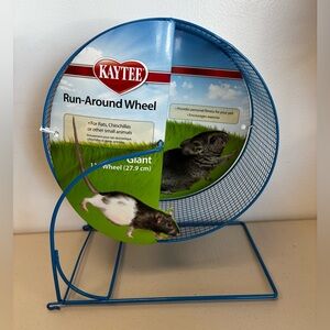 Kaytee Giant 11" Small Animal Run Around Wheel - Blue